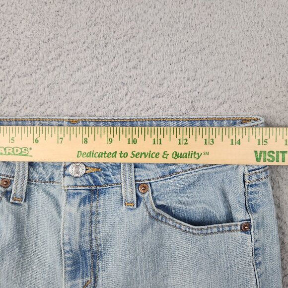 Levi's 519 Jeans Women's 9 JR S Low Flare Light Wash Blue Denim Pants Y2K - Picture 3 of 10